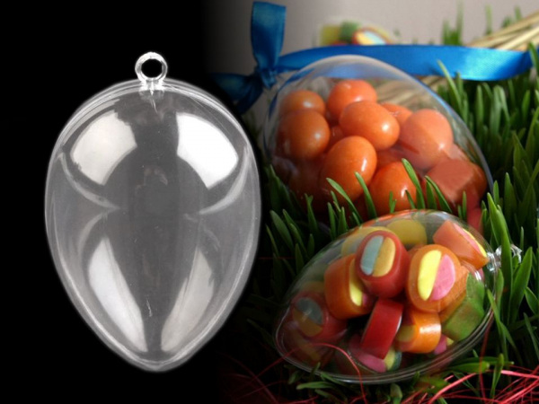 Plastové vejce 40x60 mm dvoudílné