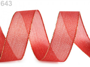 Stuha s lurexem šíře 25 mm