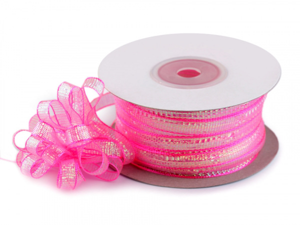 Stahovací stuha šíře 8 mm s lurexem