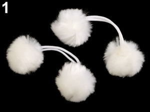 Gumičky do vlasů s bambulkami