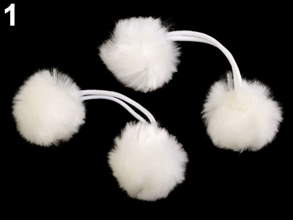 Gumičky do vlasů s bambulkami