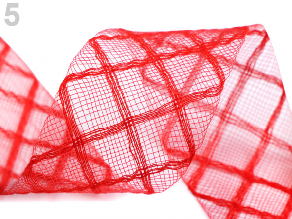 Modistická krinolína na vyztužení šatů a výrobu fascinátorů šíře 4,5 cm