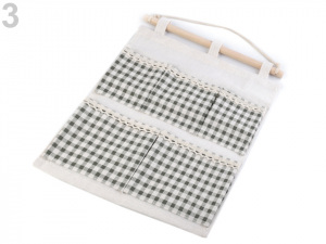 Lněný kapsář dvoupatrový