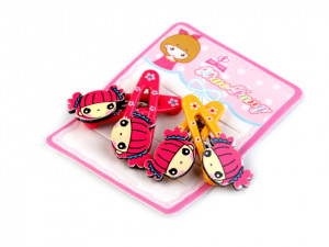 Sponka do vlasů mini pukačka - holčička, motýl, zajíček