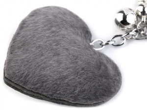 Přívěsek na kabelku / klíče srdce
