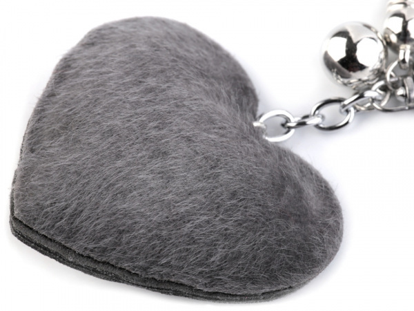Přívěsek na kabelku / klíče srdce