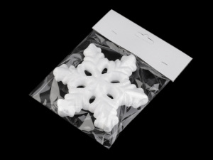 Vánoční sněhová vločka Ø13 cm polystyren