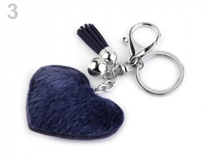 Přívěsek na kabelku / klíče srdce