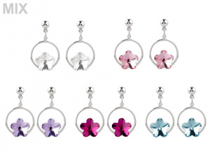 Náušnice se Swarovski Elements květ