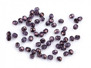 Skleněné korálky broušené ohňovky 3 mm