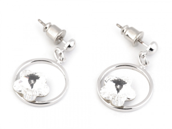 Náušnice se Swarovski Elements květ