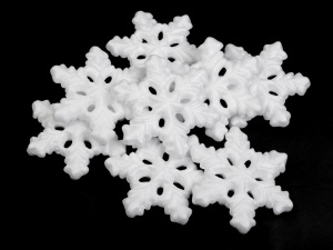 Vánoční sněhová vločka Ø13 cm polystyren