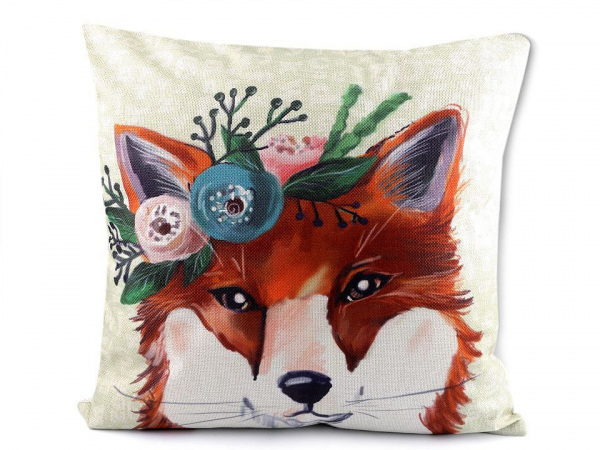 Povlak na polštář liška 44x44 cm