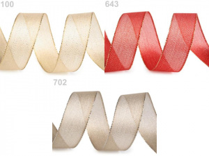 Stuha s lurexem šíře 25 mm