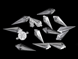 Dekorace hvězda Ø9 cm 3D