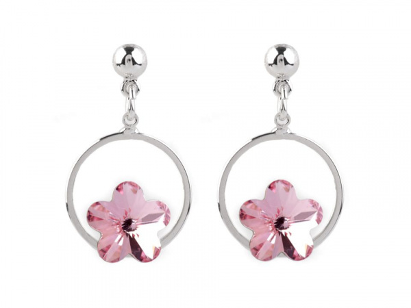 Náušnice se Swarovski Elements květ
