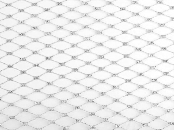 Francouzský závoj s lurexem šíře 23 cm