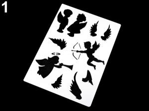 Plastová šablona 15x21 cm