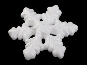 Vánoční sněhová vločka Ø13 cm polystyren