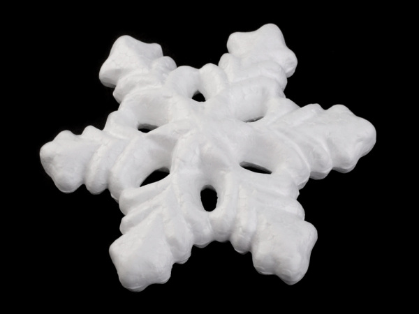 Vánoční sněhová vločka Ø13 cm polystyren