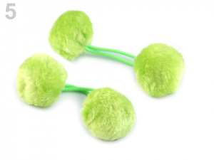 Gumičky do vlasů s bambulkami