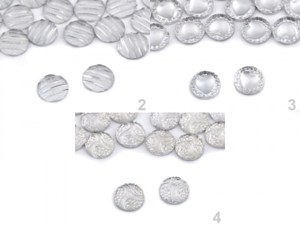 Broušené kamínky Ø10 mm k nalepení