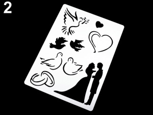 Plastová šablona 15x21 cm