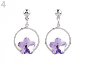 Náušnice se Swarovski Elements květ