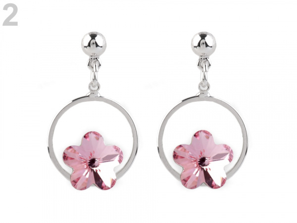 Náušnice se Swarovski Elements květ