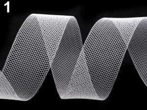 Modistická krinolína na vyztužení šatů a výrobu fascinátorů šíře 1,5 cm