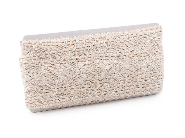 Krajka / vsadka paličkovaná šíře 55 mm