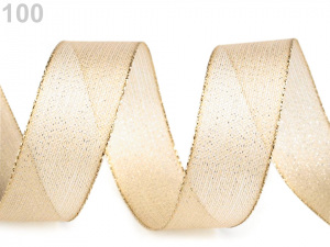 Stuha s lurexem šíře 25 mm