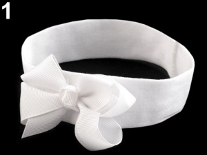 Dětská elastická čelenka do vlasů s mašlí