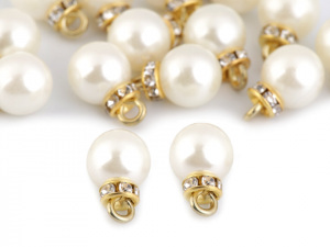 Přívěsek perla s rondelkou Ø10 mm