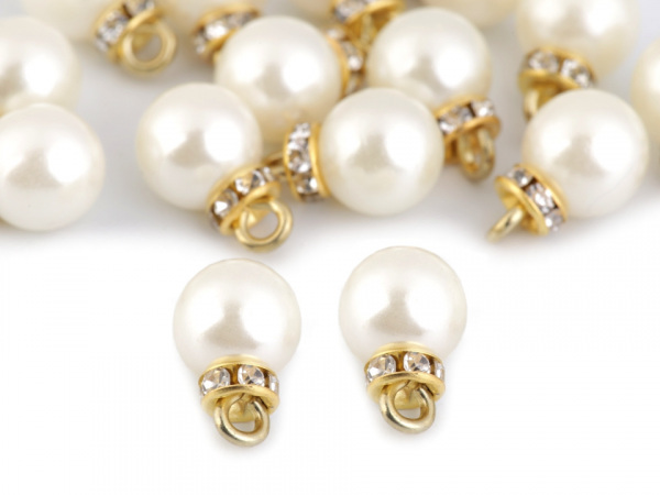 Přívěsek perla s rondelkou Ø10 mm