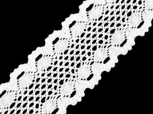 Krajka / vsadka paličkovaná šíře 50 mm