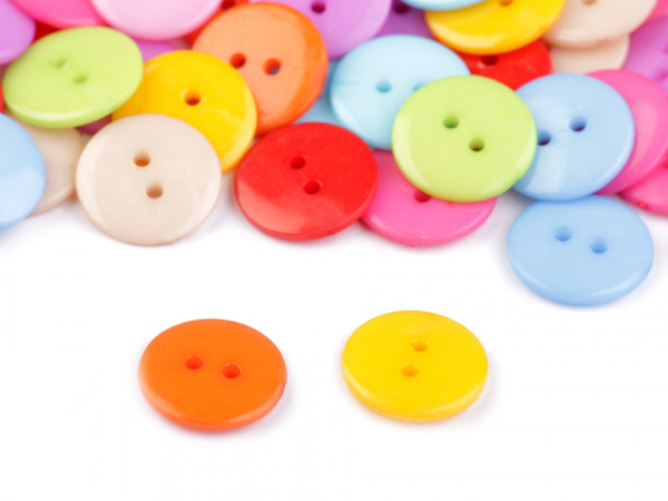 Knoflík barevný mix velikost 24"