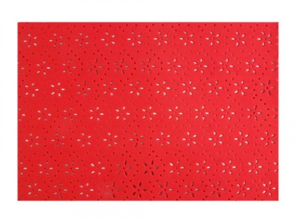 Pěnová guma Moosgummi 20x30 cm perforované květy