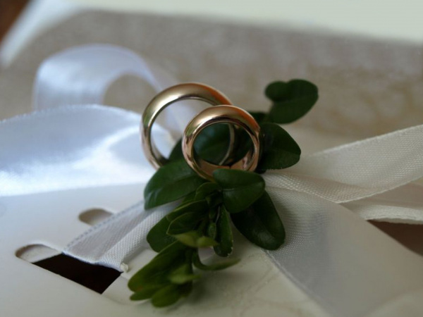 Dekorační svatební prsteny