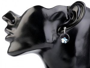 Náušnice se Swarovski Elements květ