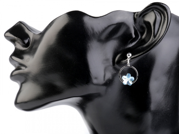 Náušnice se Swarovski Elements květ