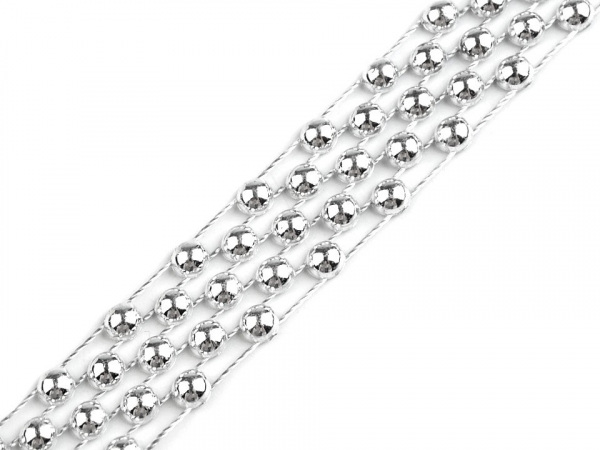 Borta s perlami - půlperle šíře 14 mm