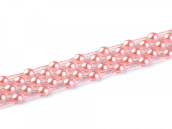 Borta s perlami - půlperle šíře 14 mm