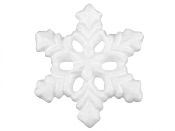 Vánoční sněhová vločka Ø13 cm polystyren