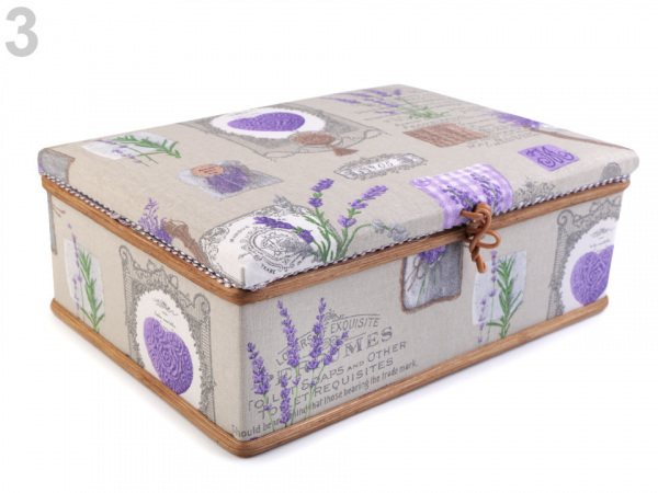 Kazeta / košík na šití čalouněná