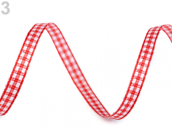 Károvaná stuha šíře 5 mm