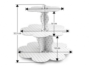 Papírový stojan 3 patra