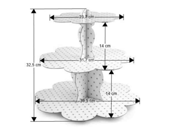 Papírový stojan 3 patra
