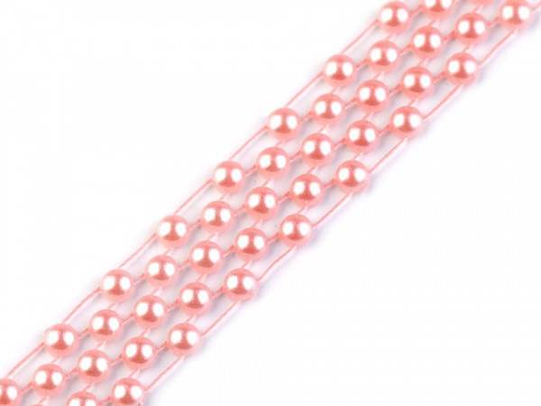 Borta s perlami - půlperle šíře 14 mm