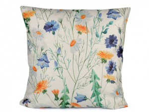 Povlak na polštář luční květy 44x44 cm
